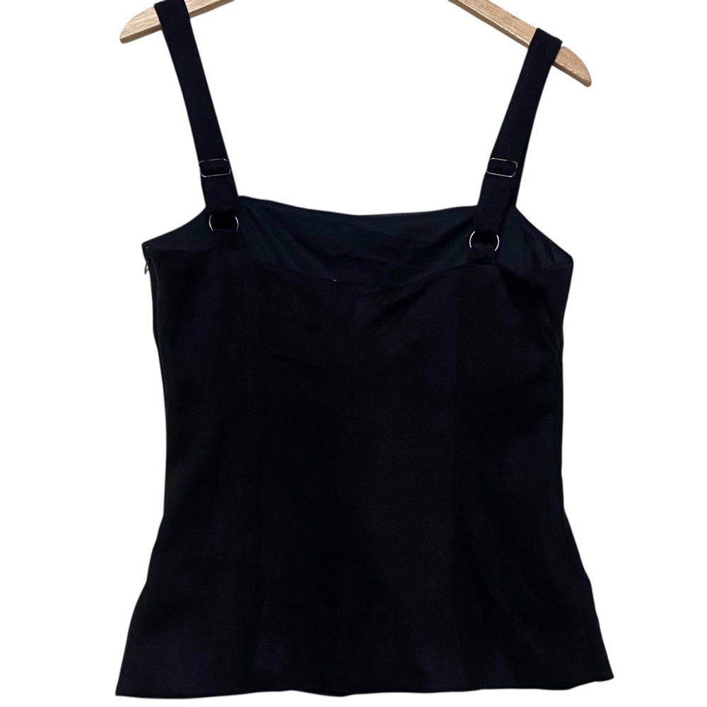 Emerson Lang  Elegant Black Women's Top Sz L - Picture 3 of 11